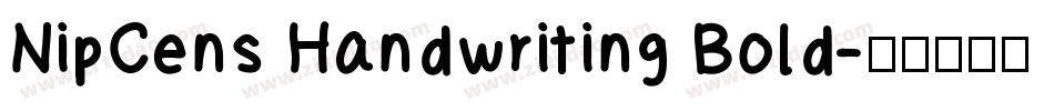 NipCens Handwriting Bold字体转换